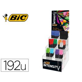 Rotulador Bic Intensity Fine Punta De Fibra 0,4 mm Expositor 192 Unidades Colores Surtidos 160x130X345 mm