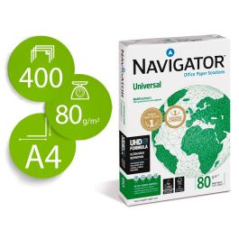Papel Fotocopiadora Navigator Din A4 80 gramos Paquete De 400 Hojas 6 unidades