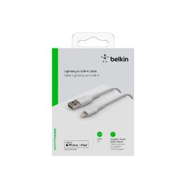 Cable USB a Lightning Belkin CAA001BT2MWH 2 m Blanco