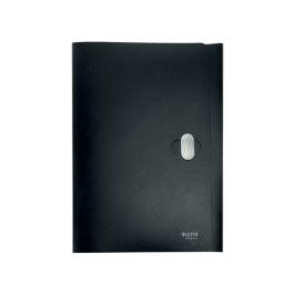 Carpeta Leitz Recycle Gomas Tres Solapas Din A4 Polipropileno Negro