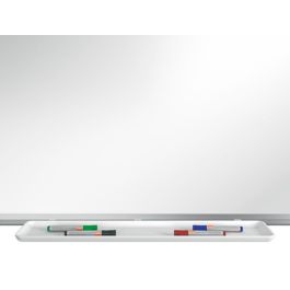 Nobo Pizarra Blanca Premium Plus Acero Vitrificado Magnética 600x450 mm Marco Aluminio con Bandeja para Uso Profesional