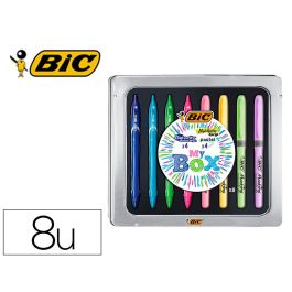 Set Bic Caja Metalica 4 grelocity Quick Dry Colores Surtidos + 4 Fluorescentes Grip Colores Pastel Surtidos Precio: 20.89000023. SKU: B1FWWRS8MH