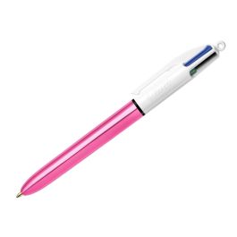 Set Escritura Bic 1 Cuatro Colores Shine + 1 Fluorescente Grip Pastel + 1 Notebook