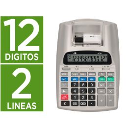 Calculadora Liderpapel Impresora Pantalla Papel 57 mm 12 Digitos Impresion Bicolor Blanca 225x158x56 mm Precio: 73.7979004719. SKU: B1896ZAALY