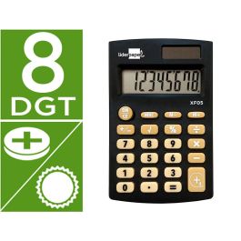 Calculadora Liderpapel Bolsillo Xf05 8 Digitos Solar Y Pilas Color Negro 98x62x8 mm Precio: 5.5538993708. SKU: B12YVTDV5B