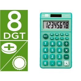 Calculadora Liderpapel Bolsillo Xf13 8 Digitos Solar Y Pilas Color Verde 115x65x8 mm Precio: 6.6550006655. SKU: B14XR3KGAE