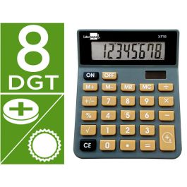 Calculadora Liderpapel Sobremesa Xf18 8 Digitos Solar Y Pilas Color Gris 127x105x24 mm Precio: 8.457900726. SKU: B138Y3P8WG