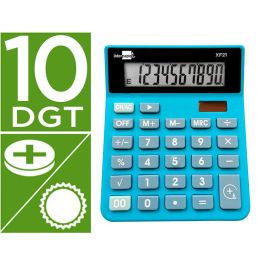 Calculadora Liderpapel Sobremesa Xf21 10 Digitos Solar Y Pilas Color Azul 127x105x24 mm Precio: 9.0749998427. SKU: B14YH3HVL4