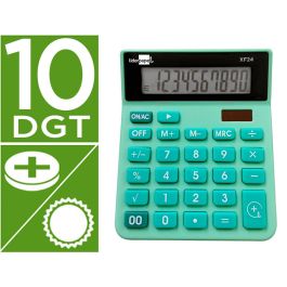 Calculadora Liderpapel Sobremesa Xf24 10 Digitos Solar Y Pilas Color Verde 127x105x24 mm Precio: 9.0749998427. SKU: B1C7QVB4RL