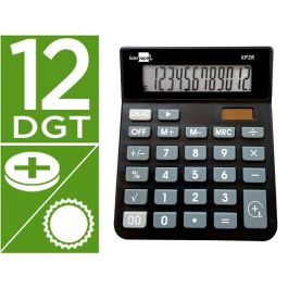 Calculadora Liderpapel Sobremesa Xf26 12 Digitos Solar Y Pilas Color Negro 127x105x24 mm Precio: 9.1838996007. SKU: B1275Z2S2W