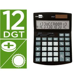 Calculadora Liderpapel Sobremesa Xf27 12 Digitos Tasas Solar Y Pilas Color Negro 155x115x25 mm Precio: 16.3350003025. SKU: B1JRPHLNTF