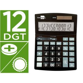 Calculadora Liderpapel Sobremesa Xf30 12 Digitos Tasas Solar Y Pilas Color Negro 190x140x30 mm Precio: 17.895899273999998. SKU: B1HCDDZQ65