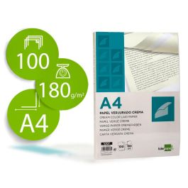 Papel Verjurado Liderpapel A4 180 gr-M2 Crema Paquete De 100 Hojas