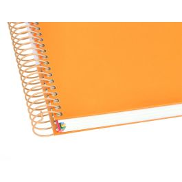 Cuaderno Espiral A4 Micro Antartik Tapa Forrada120H 100 gr Horizontal 5 Banda4 Taladros Color Mostaza
