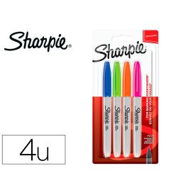 Sharpie Marcador Permanente Fine Punta Redonda 0.9 mm C-Surtidos Neón Blíster 4 Ud Precio: 6.50000021. SKU: B14HPEDCJ8