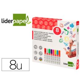 Rotulador Liderpapel Tiza Liquida Punta Redonda Trazo 6 mm Caja De 8 Unidades Colores Surtidos Precio: 16.4439000605. SKU: B1BC2GPX9T