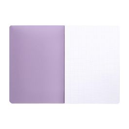 Libreta Liderpapel 360 Tapa De Plastico A5 48 Hojas 90 gr-M2 Cuadro 5 mm Con Doble Margen Colores Pastel