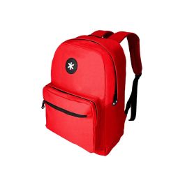 Cartera Antartik Mochila Con Asa Y Bolsillo Frontal Concremallera Color Rojo 320x140x430 mm