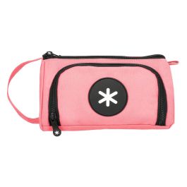 Bolso Escolar Portatodo Antartik Con Bolsillo Delantero Desplegable Color Coral 110x85X200 mm