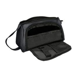 Bolso Escolar Portatodo Antartik Con Bolsillo Delantero Desplegable Color Negro 110x85X200 mm