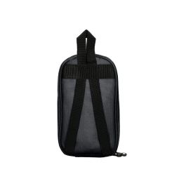 Bolso Escolar Portatodo Antartik Forma De Mochila Con Bolsillo Y 4 Departamentos Color Negro 230x50X120 mm