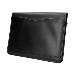 Carpeta Portafolios Cremallera Con Bolsa Para Movil Y Tarjetero Color Negro 260x355 mm