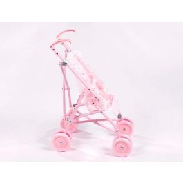 Silla Pequeña De Paseo Para Muñecas Carlota Color Rosa 550x270x410 mm