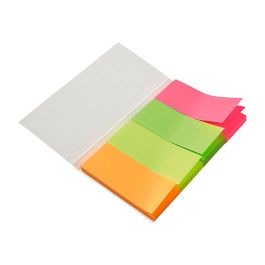 Banderitas Separadoras 20x50 mm Fluorescente Pack De 4 Con 20 Hojas 24 unidades