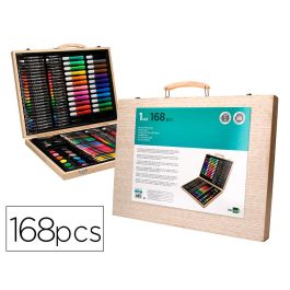 Estuche De Pintura Liderpapel Madera 168 Piezas Maletin 39,3x30x4,8 cm Precio: 26.1238996975. SKU: B1JVCRP6TM