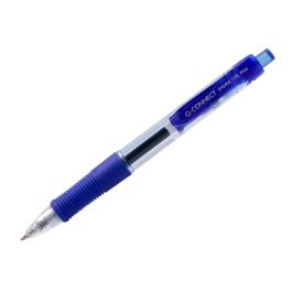 Boligrafo Q-Connect Sigma Retractil Con Sujecion De Caucho Tinta Gel 0,5 mm Color Azul 12 unidades