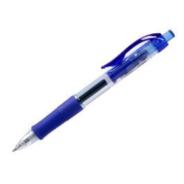 Boligrafo Q-Connect Sigma Retractil Con Sujecion De Caucho Tinta Gel 0,5 mm Color Azul 12 unidades