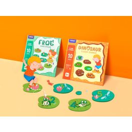 Juego Didactico Mideer Dinosaurio Con 64 Adhesivos Para Suelo Removibles