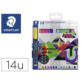 Rotulador Staedtler Lumocolor Retroproyeccion Punta De Fibra Permanente 317 Caja De 14 Unidades Colores Surtidos Precio: 25.276900278299998. SKU: B14GLN2HLY