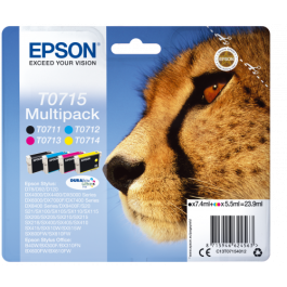 Epson Multipack T0715 4 colores Precio: 59.59000014. SKU: B14CCAFSYZ