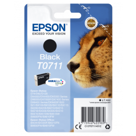 Epson Cheetah Cartucho T0711 negro Precio: 20.50000029. SKU: B17MGQ7GYR