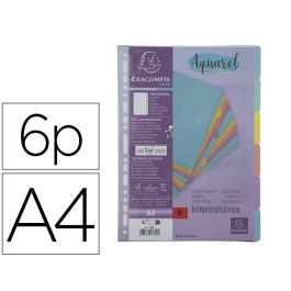 Separador Exacompta Aquarel Cartulina Lustrada Juego De 6 Separadores Din A4 Colores Pastel Precio: 3.1339001936. SKU: B1CTPGN4C8