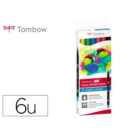 Rotulador Tombow Abt Dual Brush Acuarelable Doble Punta Fina-Pincel Estuche De 6 Colores Primarios Precio: 26.607900411400003. SKU: B12ATDKS2D