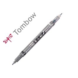 Rotulador Tombow Fudenosuke Tinta Base De Agua Doble Punta Blanda Color Gris-Negro Precio: 5.4449996128. SKU: B1CCLFJCT5