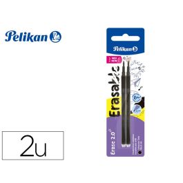 Recambio Roller Pelikan Erase 2.0 Color Negro Blister De 2 Unidades