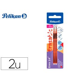 Recambio Roller Pelikan Erase 2.0 Color Rojo Blister De 2 Unidades