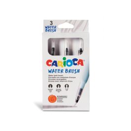 Pincel Carioca Recargable Agua Redondo Caja De 3 Unidades Puntas Surtidas