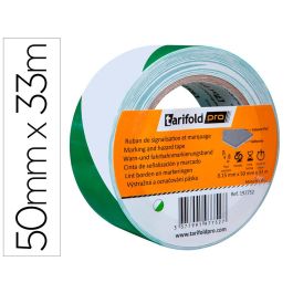 Cinta Adhesiva Tarifold Seguridad Para Marcaje Y Señalizacion De Suelo 33 Mt X 50 mm Color Blanco-Verde Precio: 9.89000034. SKU: B13BKL6WHK