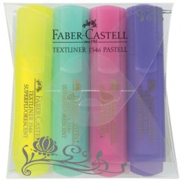 Faber Castell Marcadores fluorescentes textliner 46 estuche de 4 c/surtidos pastel Precio: 3.95000023. SKU: B1BJHJRR8Y