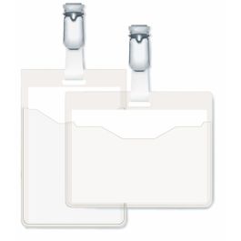 Caja de 25 Identificadores con Pinza Transparente 60X90 Durable 8106-19