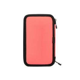 Plumier Escolar Antartik Doble Cremallera Color Coral 28 Piezas