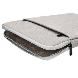 Funda Para Portatil Q-Connect 13,3-' Con Asa 1 Bolsillo Exterior Con Cremallera Color Gris 350x250x25 mm