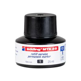 Tinta Rotulador Edding Mtk25 Con Sistema Capilar Color Negro Bote 25 mL