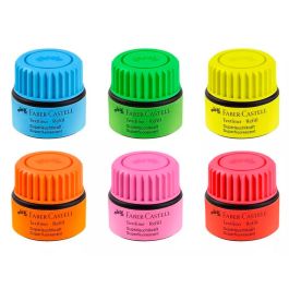 Tinta Rotulador Faber Castell Textliner Fluorescente 1549 Con Sistema Capilar Color Amarillo Bote 30 mL