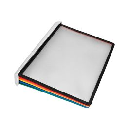 Portacatalogo De Pared Plastico Liderpapel Con 10 Fundas Din A4 Colores Surtidos