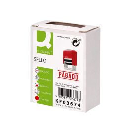 Sello Entintado Automatico Q-Connect Pagado Almohadilla 14x38 mm Color Rojo Sello Entintado Automatico Q-Connect Pagado Almohadilla 14x38 mm Color Rojo